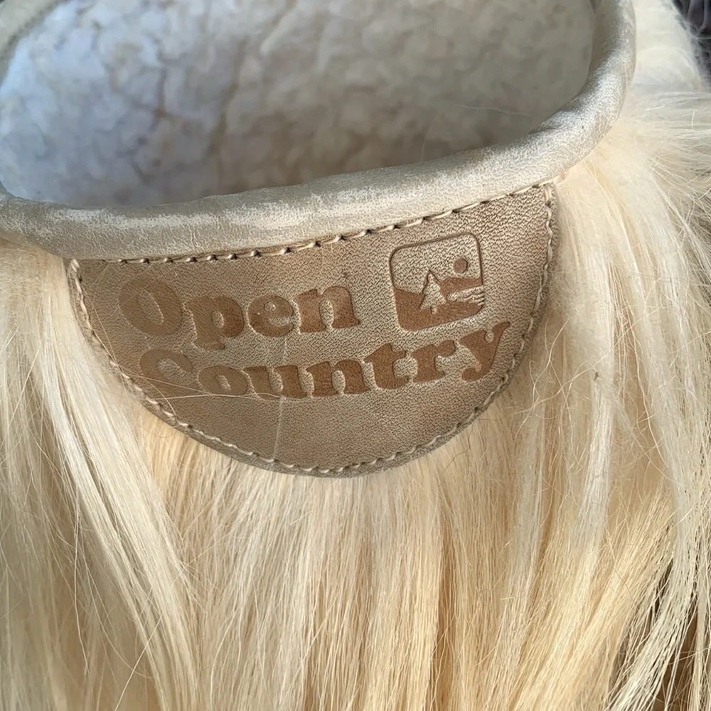 Vintage Open Country ROLUC IDEAL Low Goat Fur Ski YETI Boho Snow Boots - Picture 11 of 16